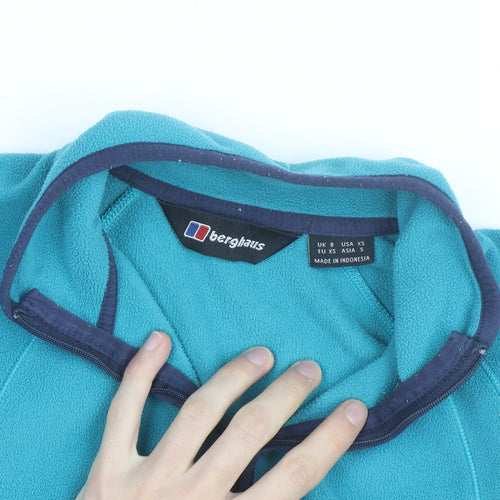 Berghaus Women's Blue Fleece Half Zip Activewear Jacket Size 8