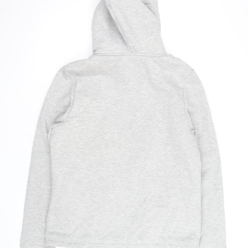 Peter Storm Womens Grey Full Zip Hoodie Size 14 Fleece Lined