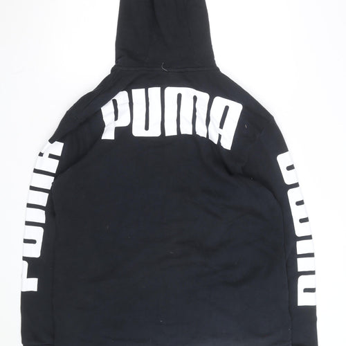 Puma Men's Black Full Zip Hooded Fleece Hoodie Size L