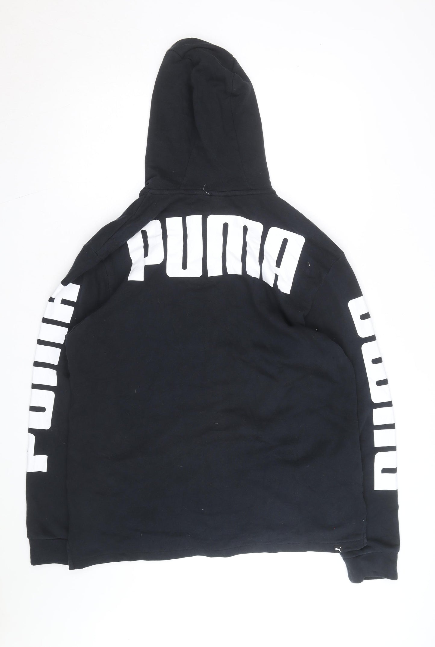 Puma Men's Black Full Zip Hooded Fleece Hoodie Size L