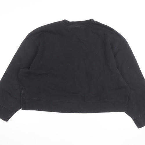 Adidas Women Black Crew Neck Pullover Sweatshirt Size S