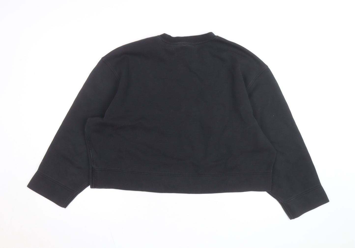 Adidas Women Black Crew Neck Pullover Sweatshirt Size S