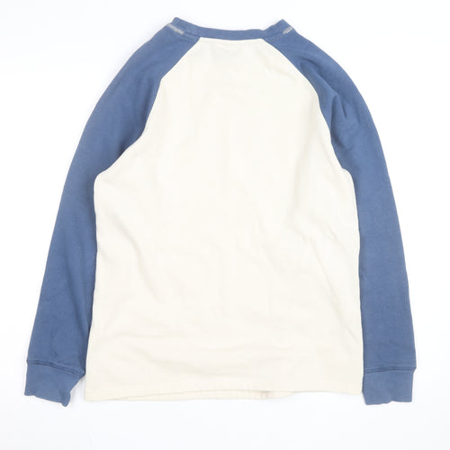 Passenger Men's Blue White Pullover Sweatshirt Small Outdoor Style