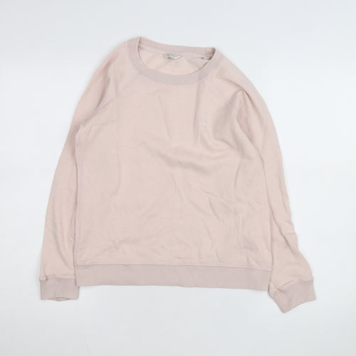 Jack Wills Women Pink Crew Neck Pullover Sweatshirt UK 8 Cotton