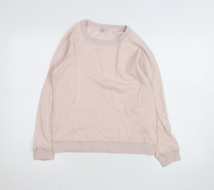 Jack Wills Women Pink Crew Neck Pullover Sweatshirt UK 8 Cotton