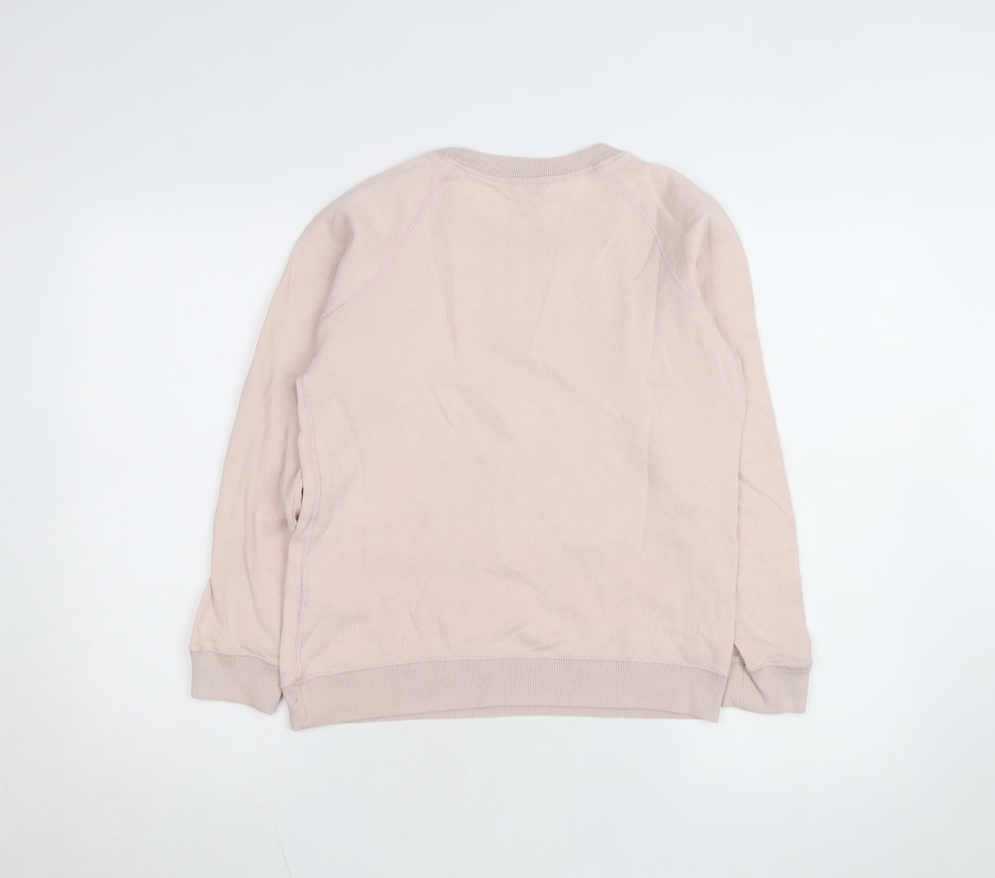 Jack Wills Women Pink Crew Neck Pullover Sweatshirt UK 8 Cotton