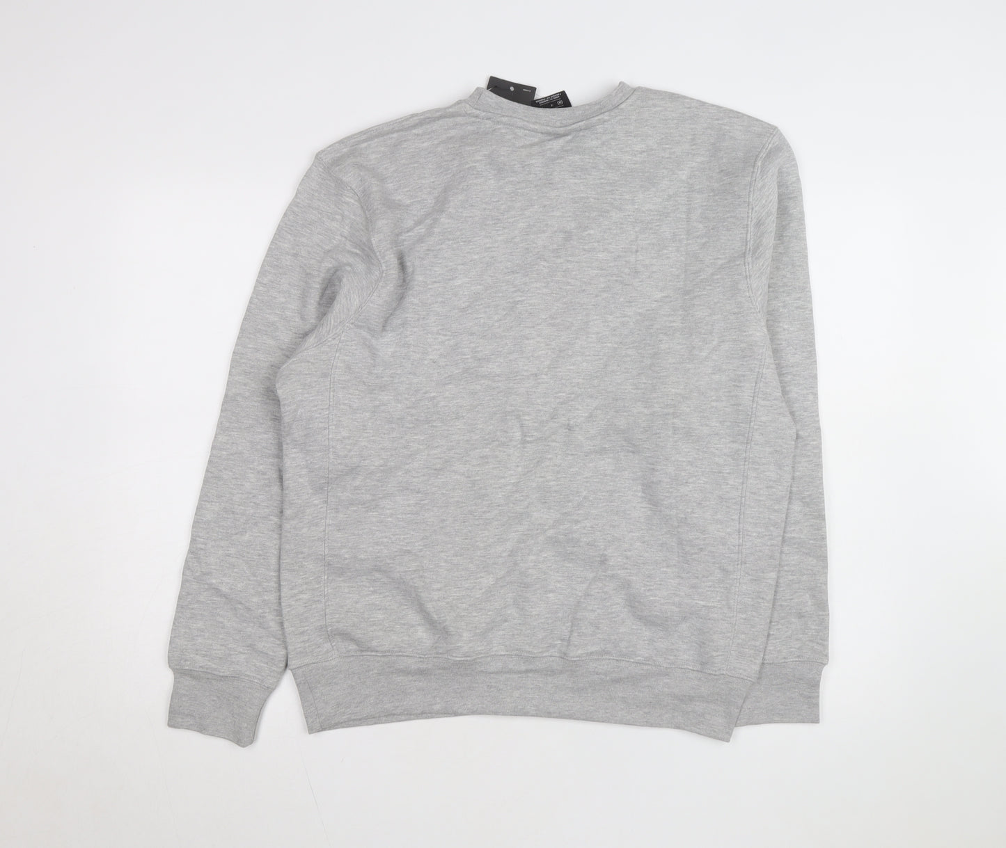 Nike Men's Grey Regular Fit Crew Neck Sweatshirt M