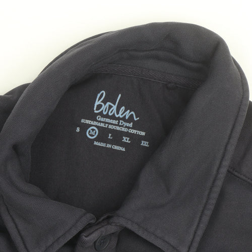 Boden Men’s Blue Cotton Button-Up Overshirt M Regular Fit
