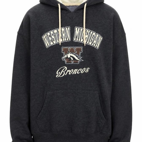 Stadium Athletics Men's Grey Pullover Hoodie M Western Michigan Broncos