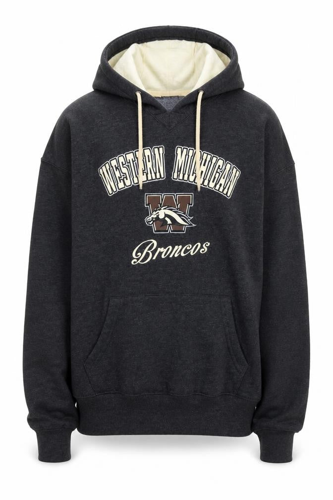 Stadium Athletics Men's Grey Pullover Hoodie M Western Michigan Broncos