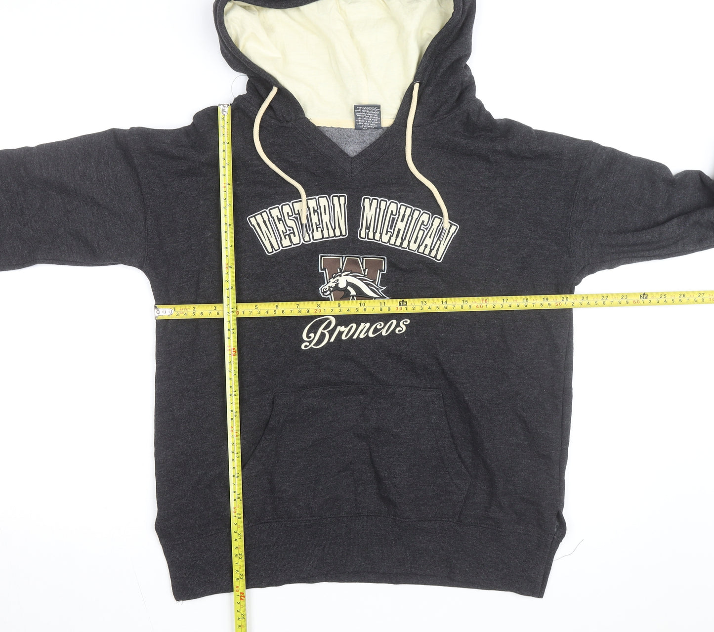 Stadium Athletics Men's Grey Pullover Hoodie M Western Michigan Broncos