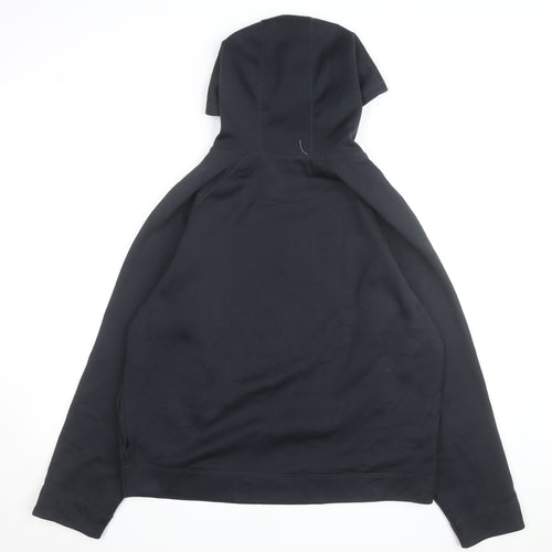 Reebok Men's Black XL Pullover Hoodie Fleece Lined Casual Sweatshirt