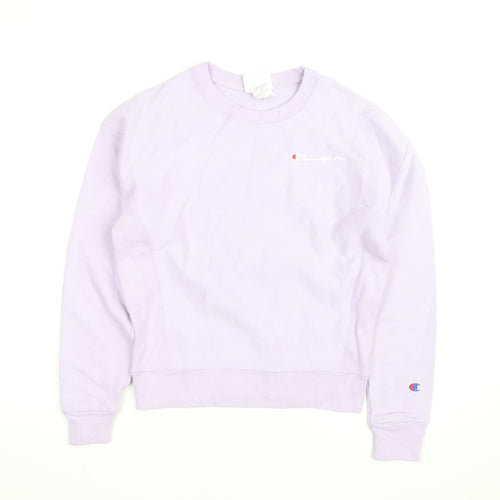 Champion Unisex Adults Purple XS Pullover Crew Neck Sweatshirt