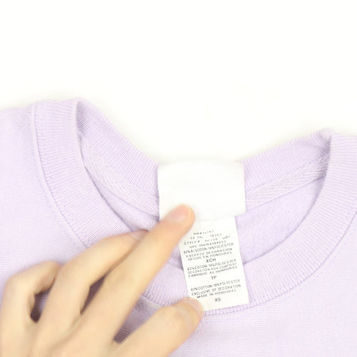 Champion Unisex Adults Purple XS Pullover Crew Neck Sweatshirt