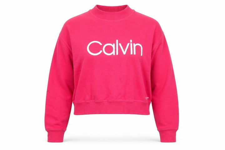 Calvin Klein Performance Women's Pink Crew Neck Pullover Sweatshirt L