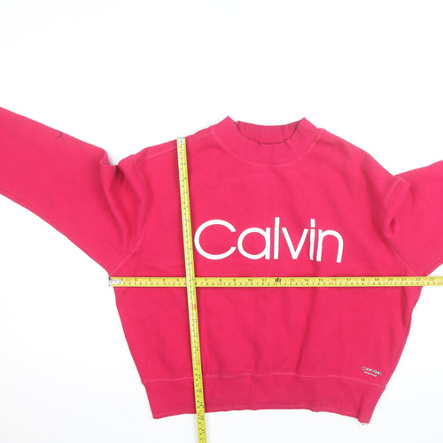 Calvin Klein Performance Women's Pink Crew Neck Pullover Sweatshirt L