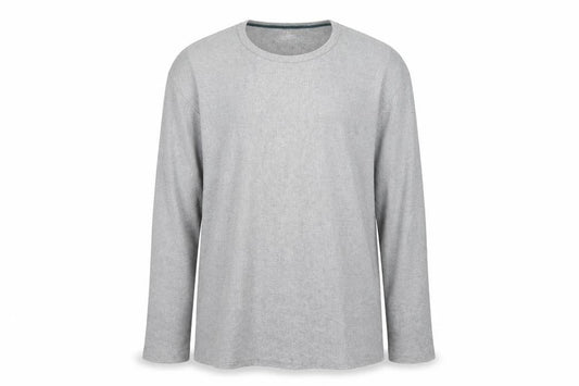 Marks and Spencer Men's Grey 2XL Long Sleeve Pyjama Top