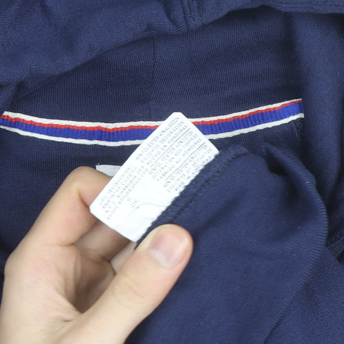 Champion Men's Blue Pullover Hoodie Small Logo Sportswear