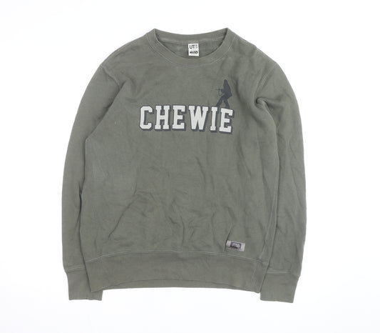 Uniqlo Men’s Green Chewie Star Wars Graphic Pullover Sweatshirt L