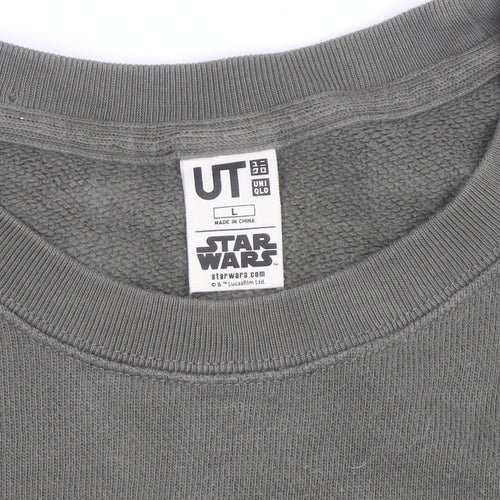 Uniqlo Men’s Green Chewie Star Wars Graphic Pullover Sweatshirt L