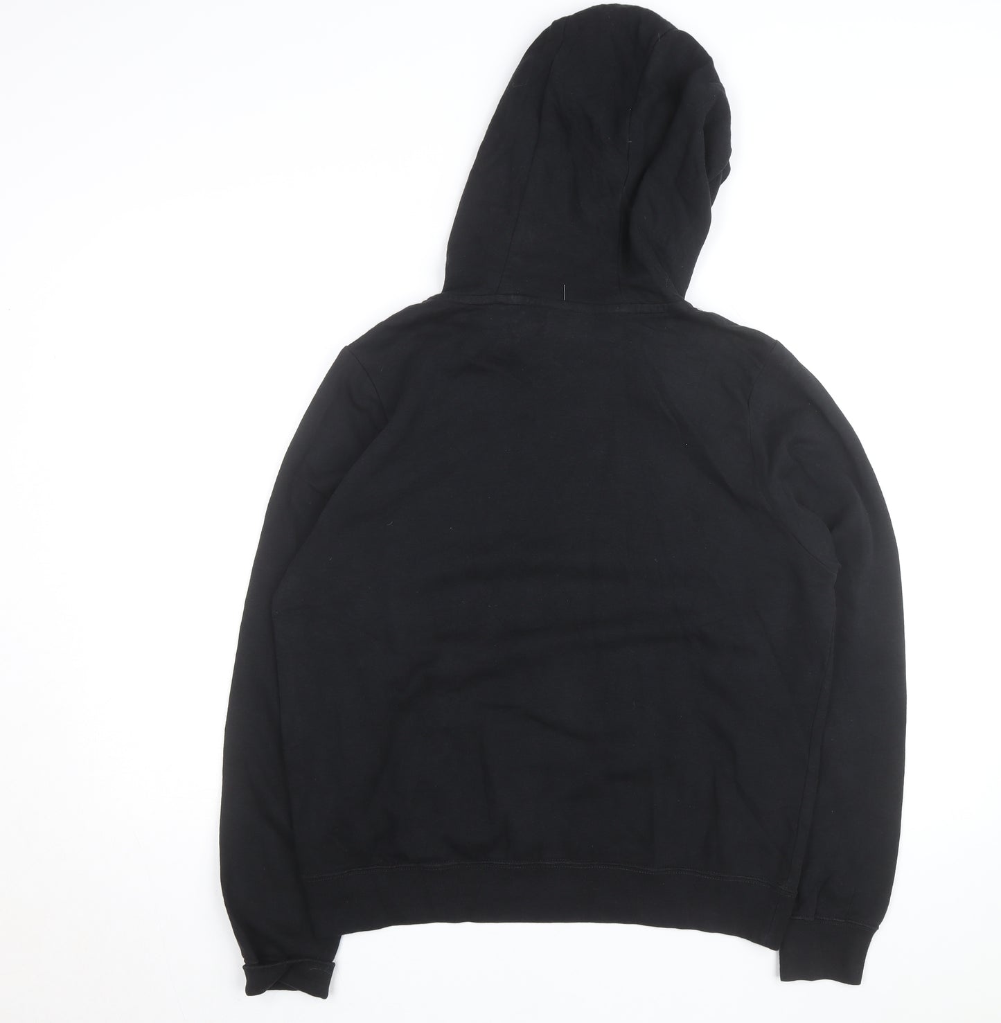 Nike Men's Black Pullover Hoodie Medium Logo Fleece Sweatshirt