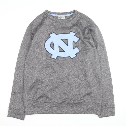Majestic Section 101 Mens Grey Crew Neck Pullover Sweatshirt M