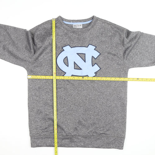 Majestic Section 101 Mens Grey Crew Neck Pullover Sweatshirt M