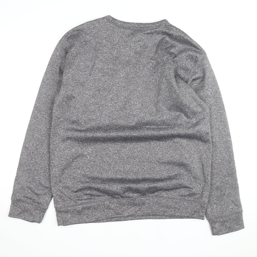 Majestic Section 101 Mens Grey Crew Neck Pullover Sweatshirt M
