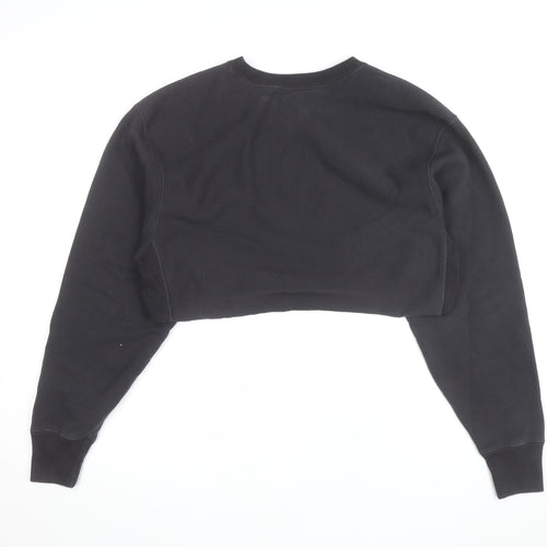 Champion Unisex Black Small Pullover Fleece Sweatshirt