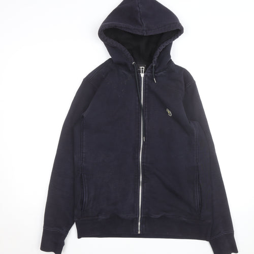 Paul Smith Men’s Blue Full Zip Hoodie Small Cotton Sweatshirt