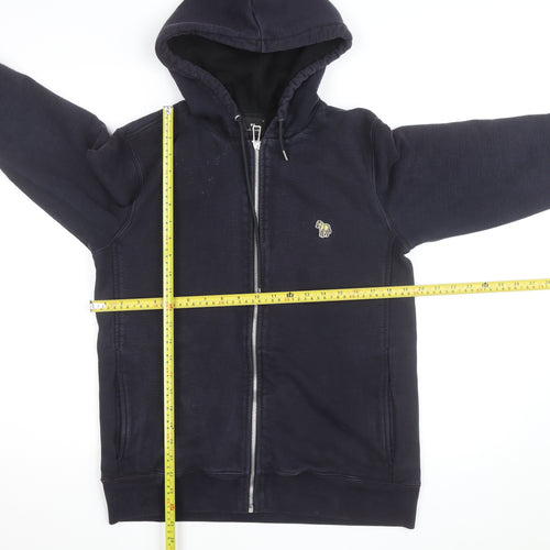 Paul Smith Men’s Blue Full Zip Hoodie Small Cotton Sweatshirt