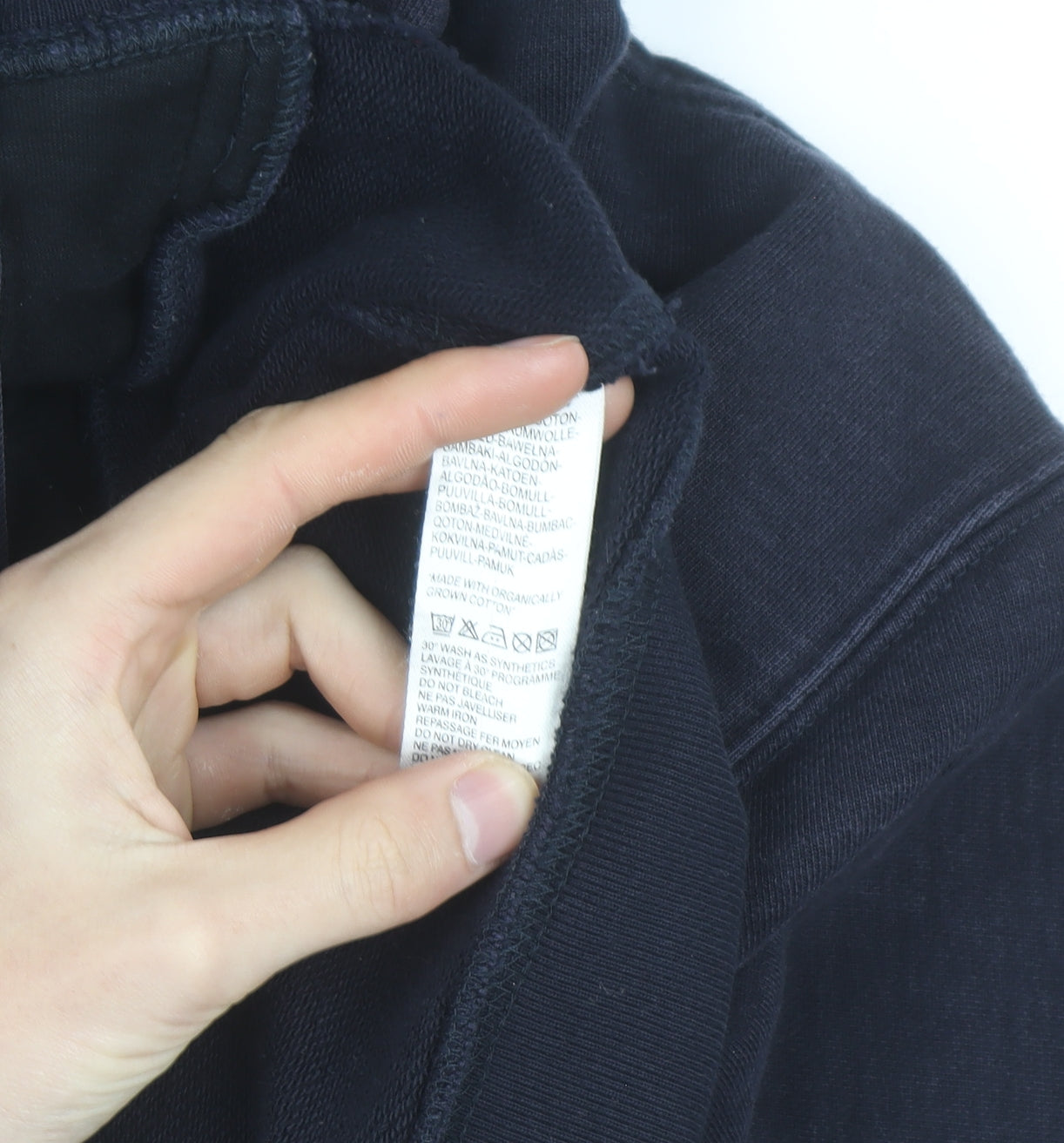 Paul Smith Men’s Blue Full Zip Hoodie Small Cotton Sweatshirt