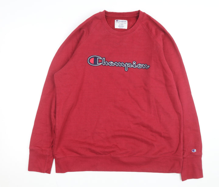 Champion Men's Red XL Crew Neck Pullover Sweatshirt