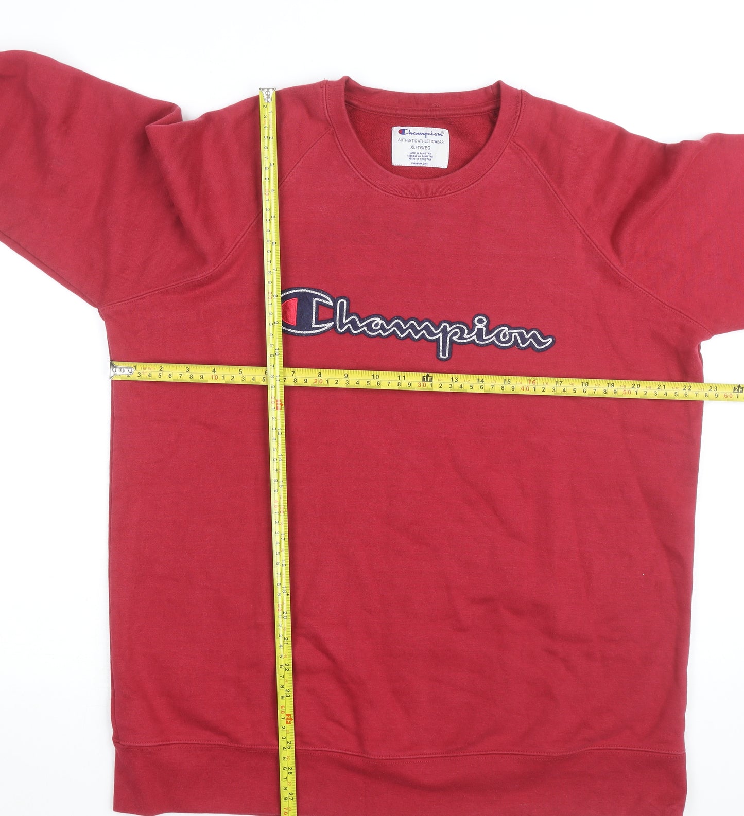 Champion Men's Red XL Crew Neck Pullover Sweatshirt