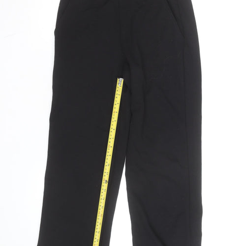 Saint and Sofia Women's Black Size 10 Straight Leg Stretch Trousers