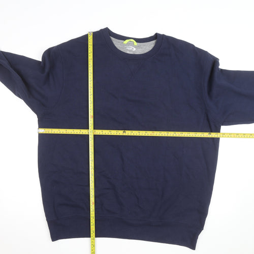 MTA Sport Men's Navy Blue XL Crew Neck Pullover Sweatshirt
