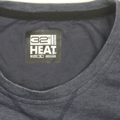 32 Degrees Heat Men's Blue XL Crew Neck Pullover Sweatshirt