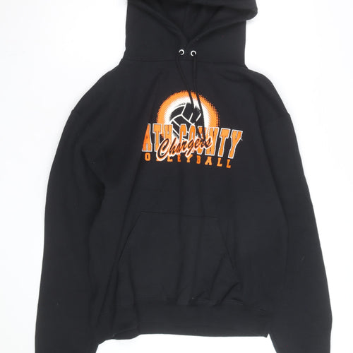 Champion Men's Black Medium Pullover Hoodie Bath County Graphic