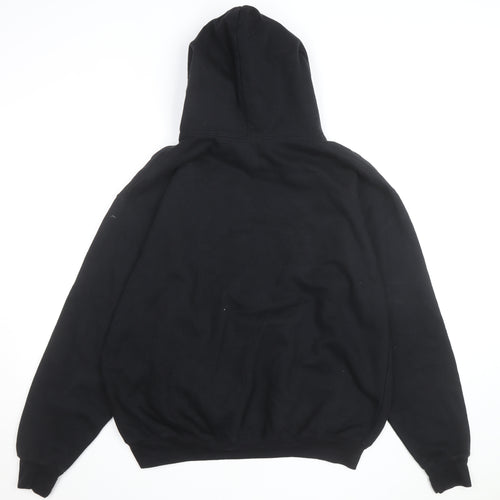 NYC Men's Black Pullover Hoodie L Embroidered New York City Sweatshirt