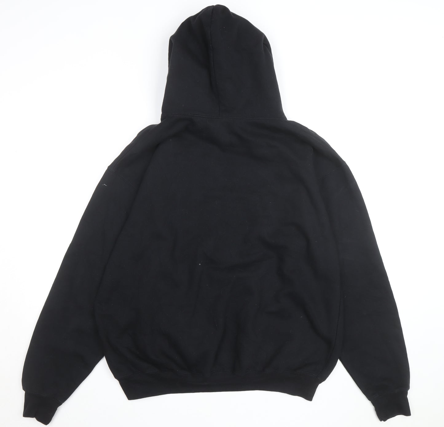 NYC Men's Black Pullover Hoodie L Embroidered New York City Sweatshirt