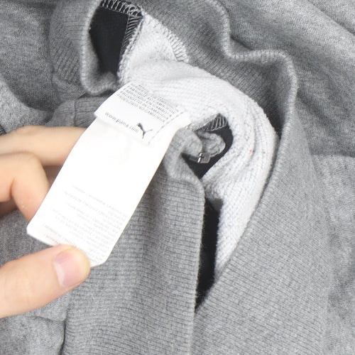 Puma Men's Grey Full Zip Hoodie Size M Regular Fit