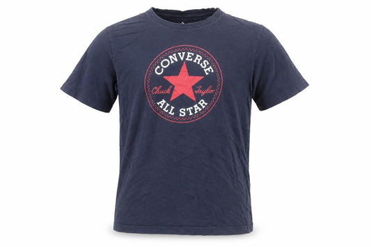 Converse Boys Blue Logo Graphic T-Shirt XL 13-15 Years Short Sleeve