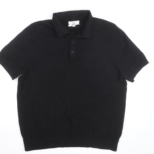 Marks and Spencer Men’s Black 2XL Cotton Polo Shirt
