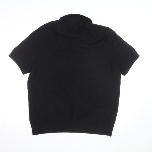 Marks and Spencer Men’s Black 2XL Cotton Polo Shirt
