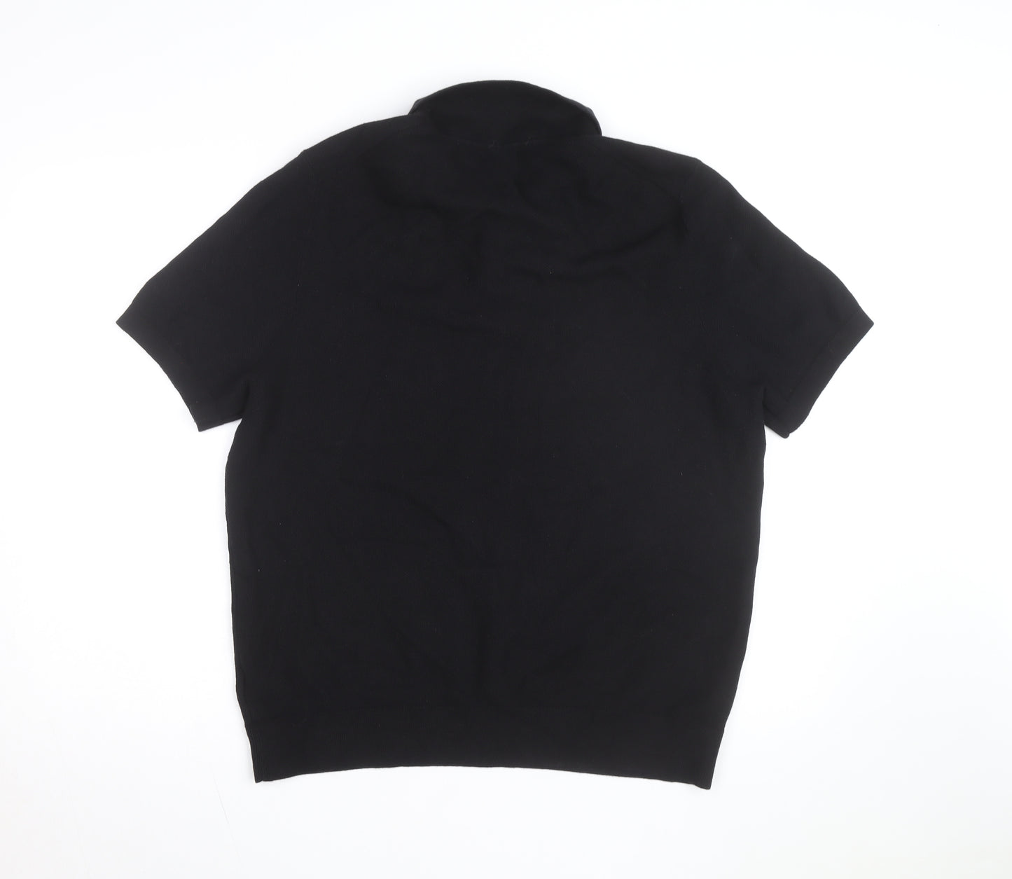 Marks and Spencer Men’s Black 2XL Cotton Polo Shirt