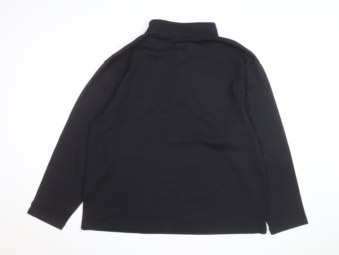 Champion Men Black XL Henley Sweatshirt CSUN Logo Cotton Blend
