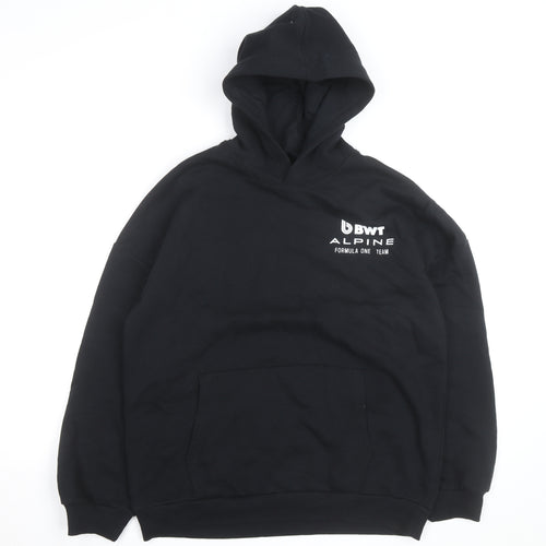 BWT Alpine Formula One Team Boys Black Pullover Hoodie 15-16 Years
