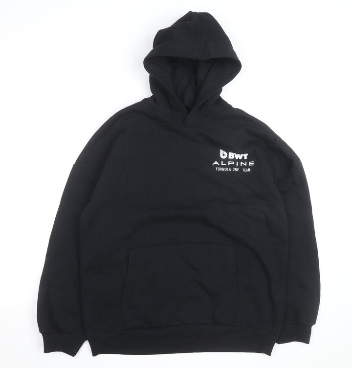 BWT Alpine Formula One Team Boys Black Pullover Hoodie 15-16 Years
