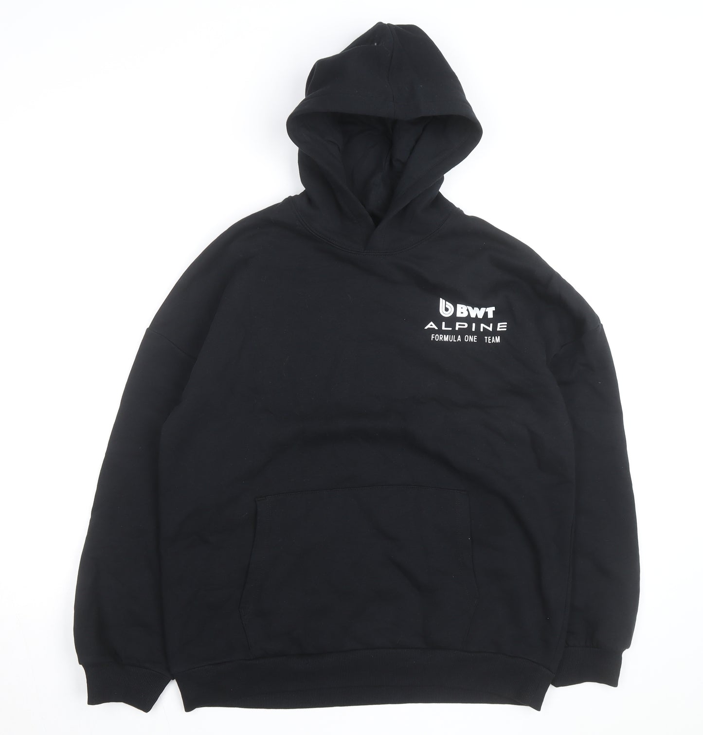 BWT Alpine Formula One Team Boys Black Pullover Hoodie 15-16 Years