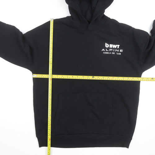 BWT Alpine Formula One Team Boys Black Pullover Hoodie 15-16 Years